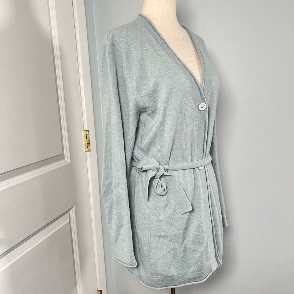 Cashmere Boutique 100% cashmere longline cardigan self tie sweater size … - Picture 8 of 12